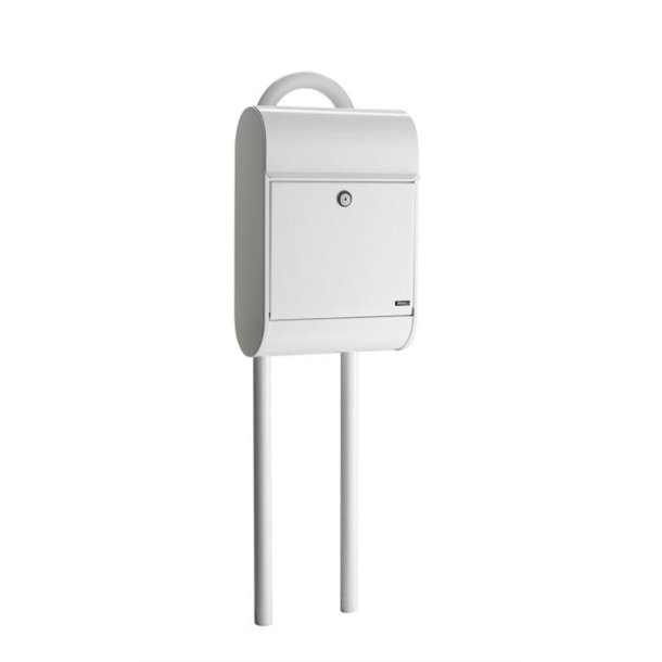 Postkassestander SORT lakeret buestander - Allux 1007.